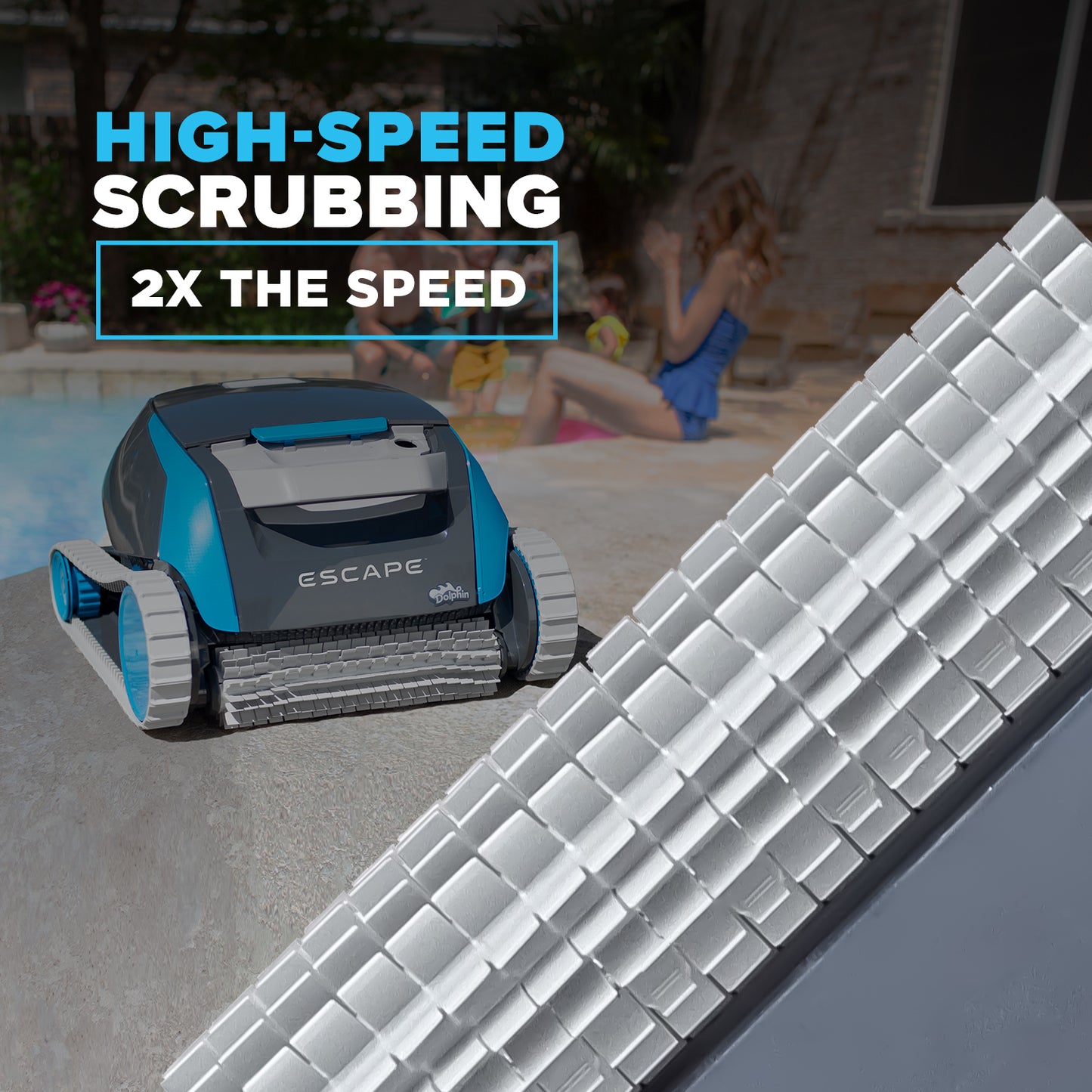 Dolphin Escape Robotic Above Ground Pool Cleaner - Refurbished