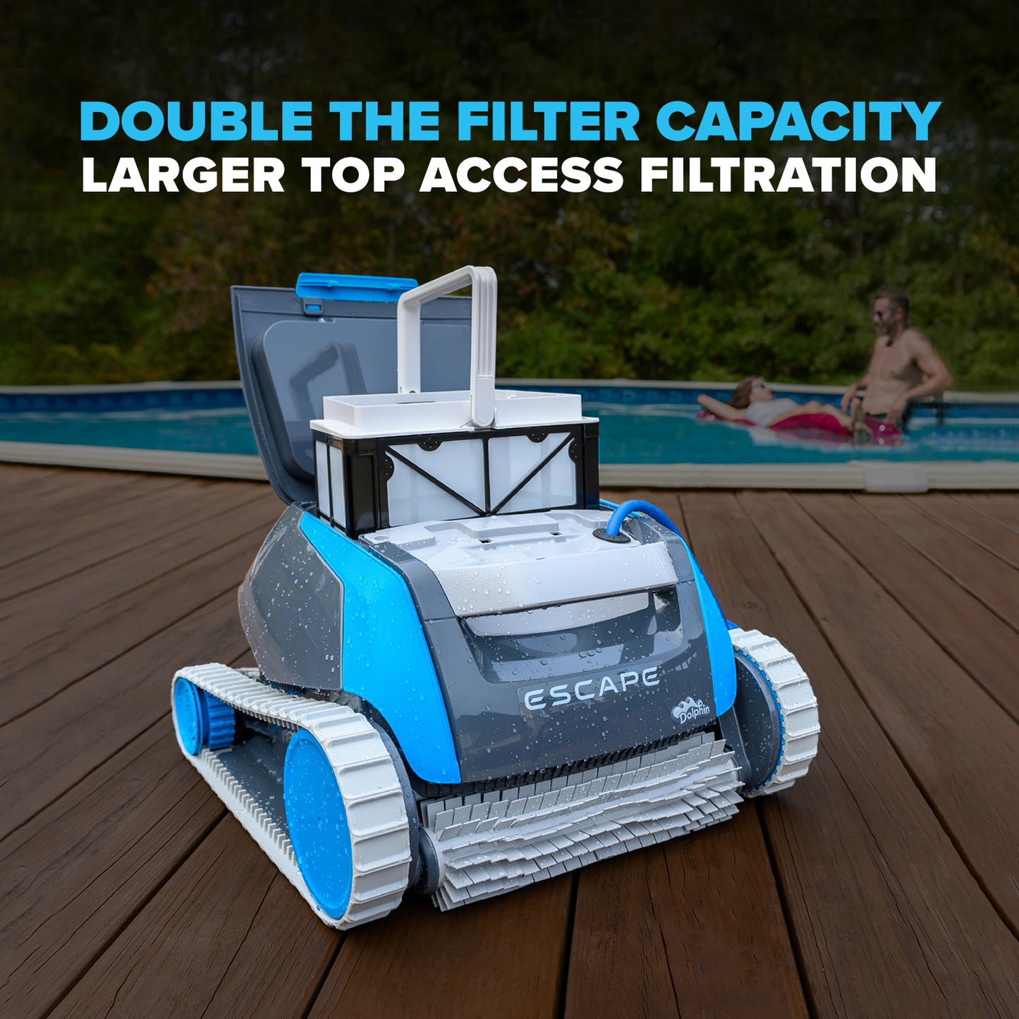 Dolphin Escape Robotic Above Ground Pool Cleaner - Refurbished