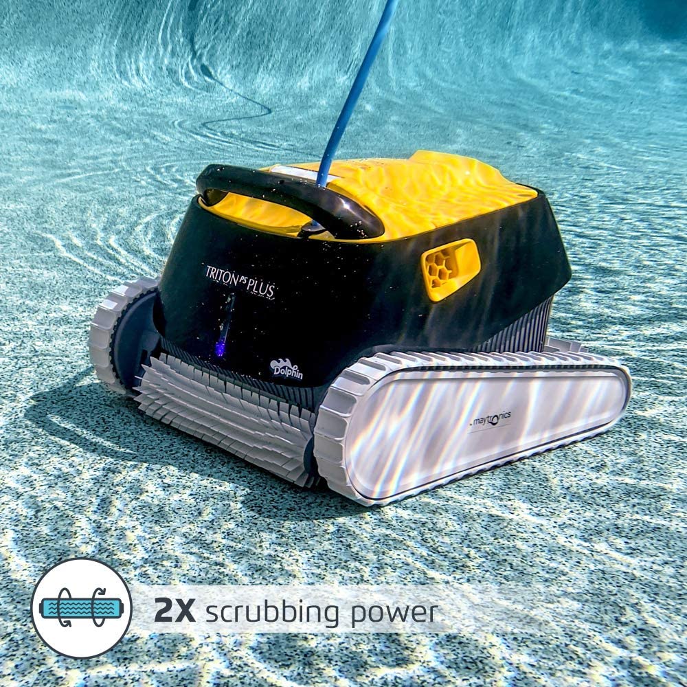 Dolphin Triton PS Plus Robotic Pool Cleaner with Extra-Large Filter Basket