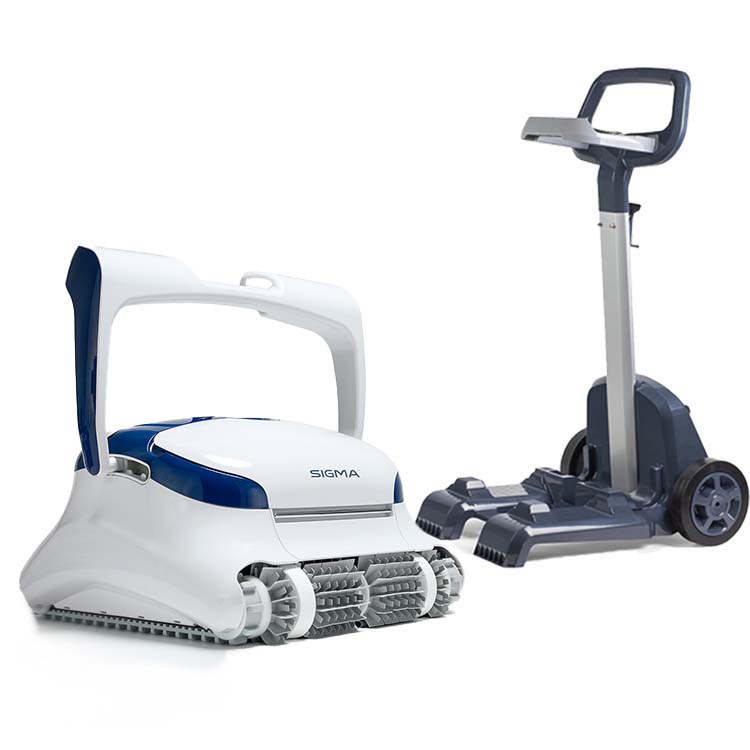 Dolphin Sigma with Universal Caddy Robotic Pool Cleaner Bundle