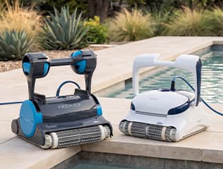 Robotic pool cleaner for inground pools
