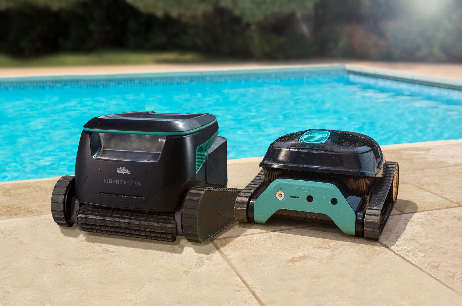 Dolphin Liberty Robotic Pool Cleaners Maytronics First Battery Opera