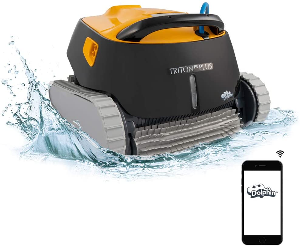 Dolphin Triton PS Plus Robotic Pool Cleaner with Extra-Large Filter Basket