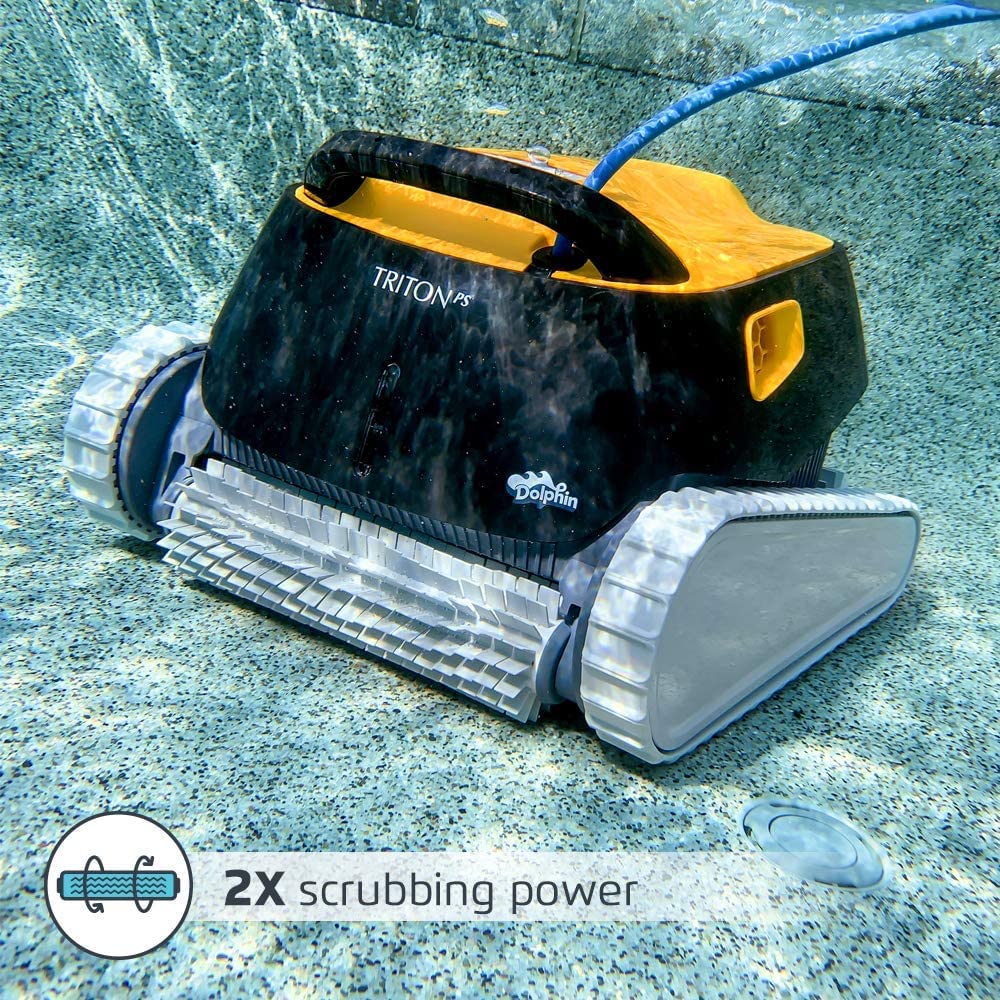 Dolphin Triton PS Robotic Pool Cleaner with Extra-Large Filter Basket