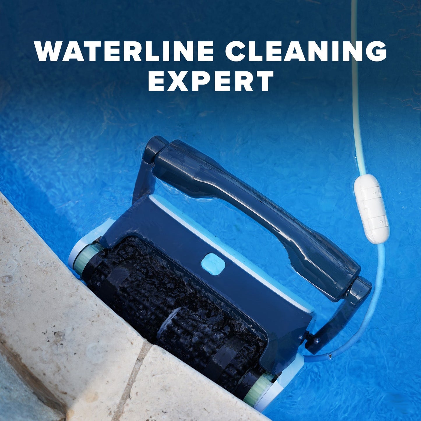 Blue Helix Robotic Pool Cleaner with Smartphone App, Dual Oversized Filters, Waterline Cleaning, Focus Mode, & AutoX Pool Mapping